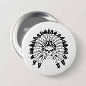 opperbevelhebber ronde button 7,6 cm (Voorkant /achterkant)