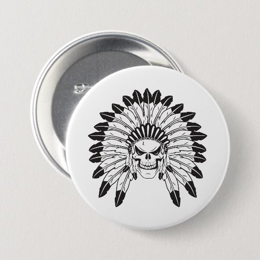 opperbevelhebber ronde button 7,6 cm (Voorkant /achterkant)
