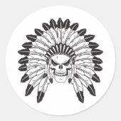 opperbevelhebber ronde sticker (Voorkant)