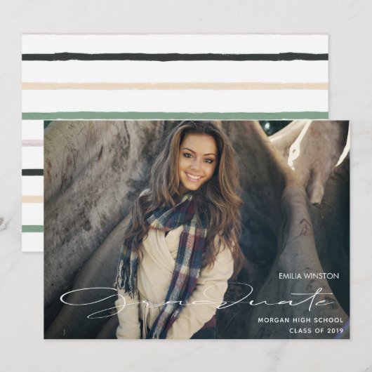 Opperste ⎢ Afstuderen fotokaart Feestdagenkaart (Voorkant / Achterkant)