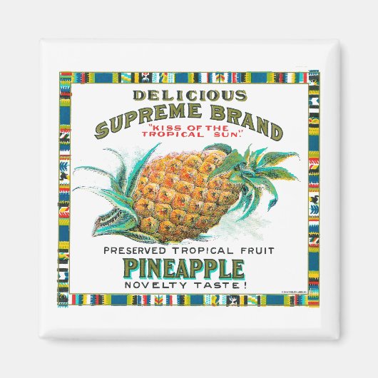 opperste ananasconserven magneet (Voorkant)