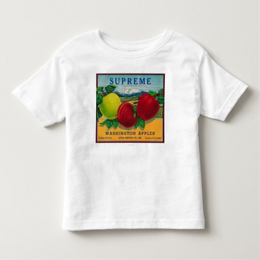 Opperste Apple Label - staat Washington Kinder Shirts (Voorkant)