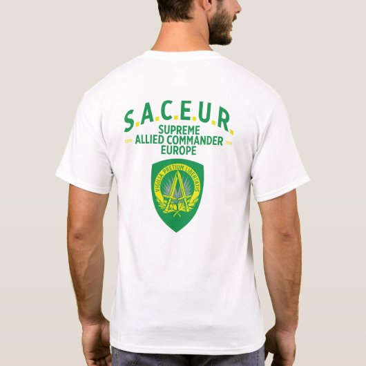 Opperste geallieerde bevelhebber Europa (SACEUR) T-shirt (Achterkant)