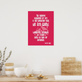 Opperste geluk. Victor Hugo Quote Poster (Keuken)
