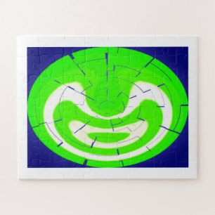 Opperste groene kunst legpuzzel