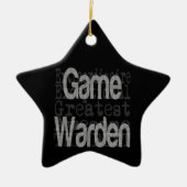 Opperste Jachtopziener Keramisch Ornament (Voorkant)