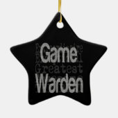 Opperste Jachtopziener Keramisch Ornament (Achterkant)