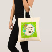 Opperste op de Groene Blonde Tote Bag (Voorkant (product))