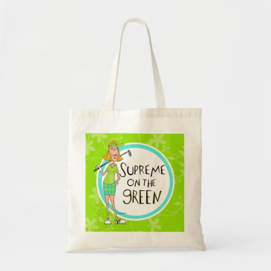 Opperste op de Groene Blonde Tote Bag (Voorkant)