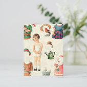  OPPERSTE PAPIEREN POPPEN LIEVERD BRIEFKAART (Staand voorkant)