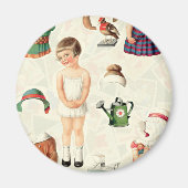  OPPERSTE PAPIEREN POPPEN LIEVERD MAGNEET (Voorkant)