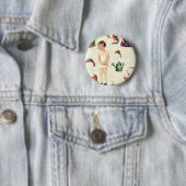 OPPERSTE PAPIEREN POPPEN LIEVERD RONDE BUTTON 5,7 CM (In situ)