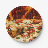 Opperste Pizza Papieren Bordje (Voorkant)