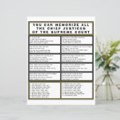 Opperste rechter van het Hooggerechtshof Fun Poem  (Staand voorkant)