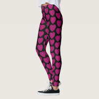 Opperste roze hartritme glitter sparkeert zwart pa