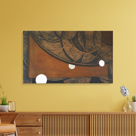 Oppervlak (Interactie 2) Canvas Afdruk (Insitu (Woonkamer))