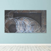 Oppervlak (Interactie 4) Canvas Afdruk (Insitu (Houten vloer))