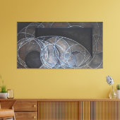 Oppervlak (Interactie 4) Canvas Afdruk (Insitu (Woonkamer))