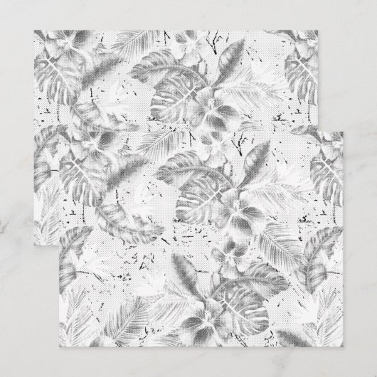 Oppervlak met structuur in monochroom Afbeelding Briefkaart (Voorkant / Achterkant)