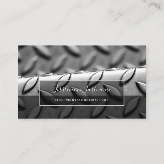 Oppervlak van abstract ruitvormig bord visitekaartje (Voorkant)