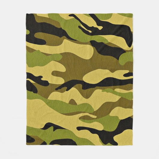 Oppervlak van camouflage-soldaat fleece deken (Voorkant)