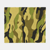 Oppervlak van camouflage-soldaat fleece deken (Voorkant (Horizontaal))