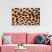 Oppervlak van de gevlekte feline canvas afdruk (Insitu (Woonkamer))