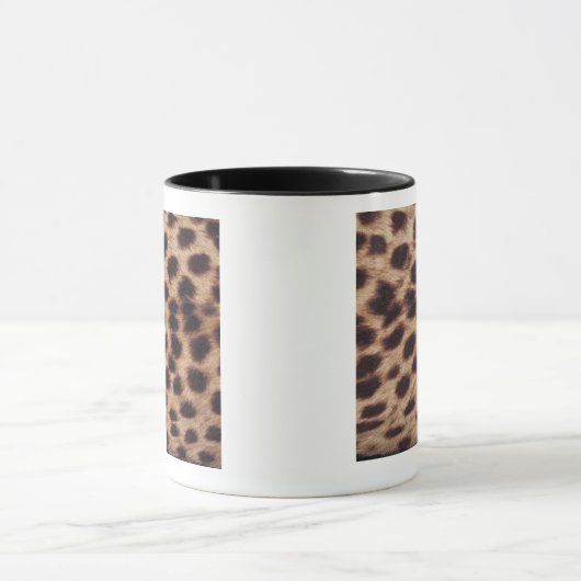 Oppervlak van de gevlekte feline mok (Midden)