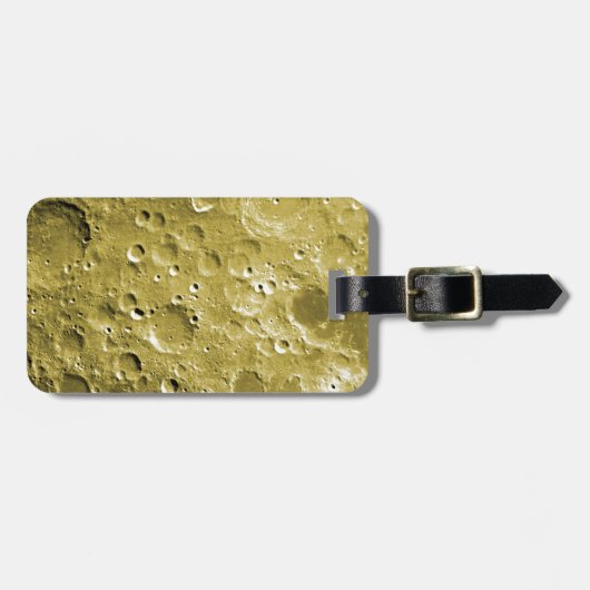 Oppervlak van de maan bagagelabel (Voorkant horizontaal)