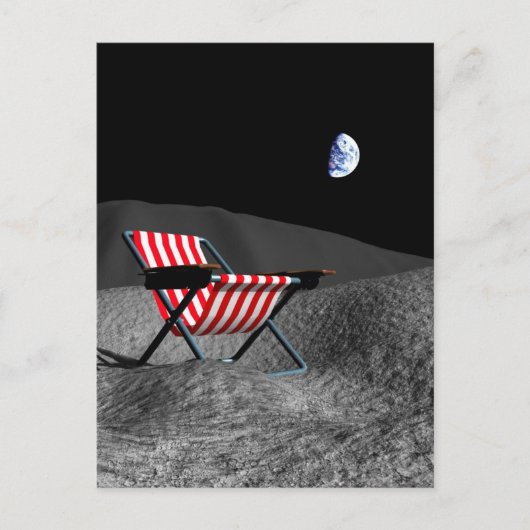 Oppervlak van de maan briefkaart (Voorkant)