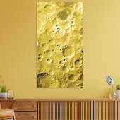 Oppervlak van de maan canvas afdruk (Insitu (Woonkamer))