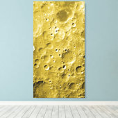 Oppervlak van de maan canvas afdruk (Insitu (Houten vloer))