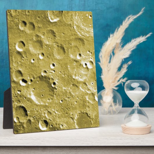 Oppervlak van de maan fotoplaat (Zijkant)