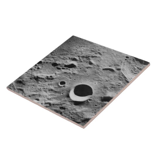 Oppervlak van de maan tegeltje (Zijkant)