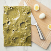 Oppervlak van de maan theedoek (Quarter Fold)