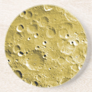Oppervlak van de maan zandsteen onderzetter