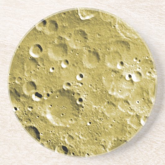 Oppervlak van de maan zandsteen onderzetter (Voorkant)