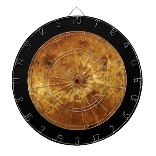 Oppervlak van de Planet Venus Dartbord (Voorkant)