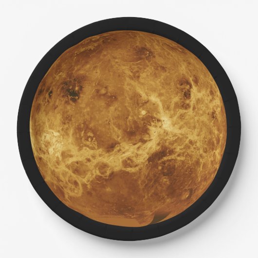 Oppervlak van de Planet Venus Papieren Bordje (Voorkant)