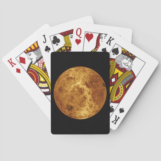 Oppervlak van de Planet Venus Pokerkaarten (Achterkant)