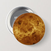 Oppervlak van de Planet Venus Ronde Button 7,6 Cm (Voorkant /achterkant)