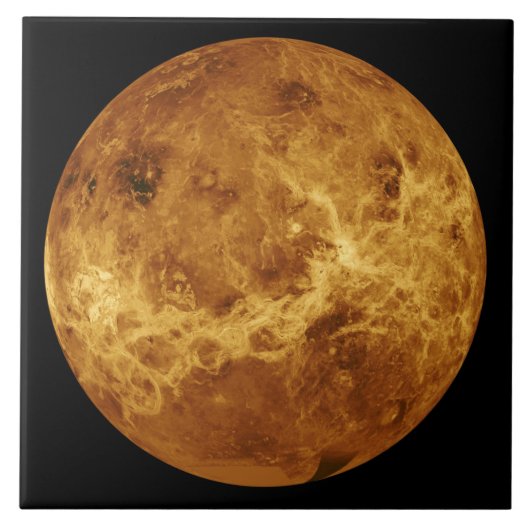 Oppervlak van de Planet Venus Tegeltje (Voorkant)