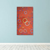 Oppervlak (van het raster) #1 canvas afdruk (Insitu (Houten vloer))