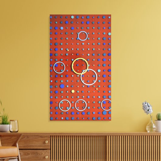 Oppervlak (van het raster) #1 canvas afdruk (Insitu (Woonkamer))