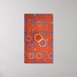 Oppervlak (van het raster) #1 canvas afdruk