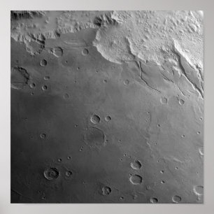 Oppervlak van Mars 3 Poster