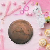 Oppervlak van Mars (het Rode Planet) Papieren Bordje (Feest)