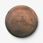 Oppervlak van Mars (het Rode Planet) Papieren Bordje (Voorkant)
