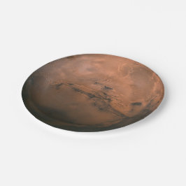 Oppervlak van Mars (het Rode Planet) Papieren Bordje