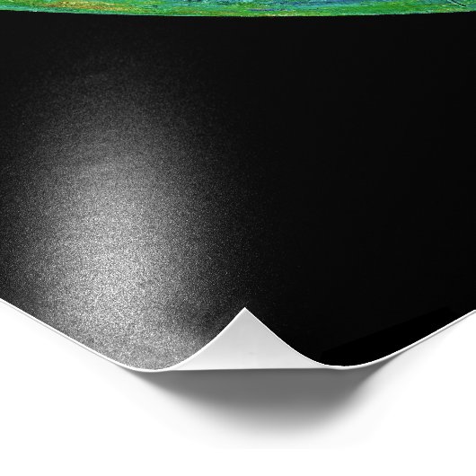 Oppervlaktehoogtemap van de Planetvenus Foto Afdruk (Hoek)